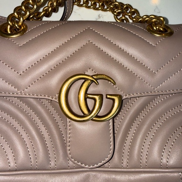 GUCCI Small GG Marmont in Dusty Pink Camera Bag - Model# 443497-DTDIT-5729 - Picture 4 of 12
